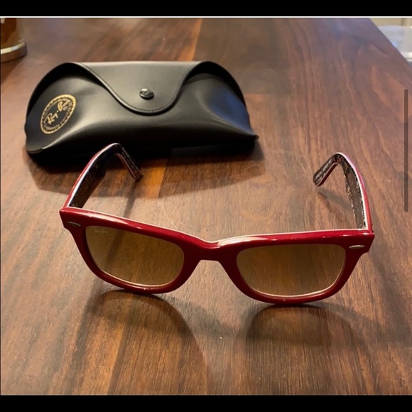 ❤️RAYBAN RED SPECIAL SERIES MODEL 2140 50MM LENS, EXCELLENT CONDITION WI… - Picture 4 of 7